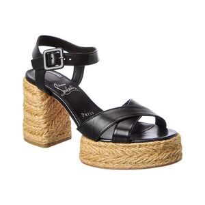 Christian Louboutin Calakala 85 Leather Sandal, Black